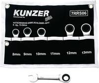 Kunzer 7RRS06 Racsnis gyűrűs csavarkulcs készlet 6 részes 8 - 13 mm