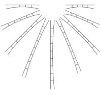 N Viessmann Modelltechnik 4353 Felsővezeték 130 mm 5 db