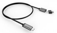 USB-C (m) to USB-C (m) Magnetic Safety charging cable, up to 100W, 3.0 m, space gray *New USB Cables