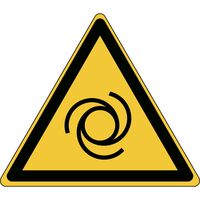 ISO Safety Sign - Warning , Automatic start-up ,