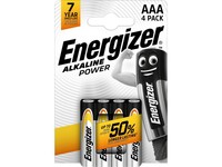 Energizer Alkaline Power AAA Batterij, 1,5 V (pak 4 stuks)