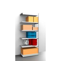 Stable boltless shelf unit, single sided