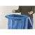 Waste sack stand with 250 blue recycling sacks