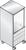 Kühlschrank-Caddy, BxTxH 500x600x1157 mm, Kühlschrank, Abfallsammler (1x18 l, 2x