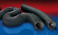 PU wąż do wentylacji (do +125°C), super lekki, wzmocniona tkanina; Ø 90mm; L:15m; PROTAPE® PUR 370