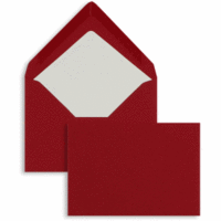 Briefumschläge C6 100g/qm gummiert VE=100 Stück rot