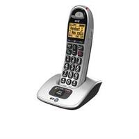 4000 Big Button Single - Cordless phone with caller ID/call waiting - DECT\\GAP - 3-way call capability - black, satin silver