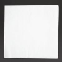 Fiesta Napkins in White Paper for Dinner - 2 Ply and 4 Fold 400mm - 2000 Pack