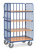 fetra® Etagenwagen, 4 Ladeflächen 1000 x 700 mm, , Höhe 1800 mm, 3 Seiten Rohrstreben