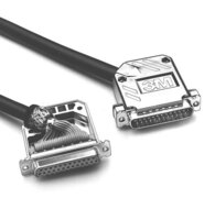 3M™ 3357-6525, D Sub EMI Rundkabel Verbinder Griffkappe für Stift-/Buchsenstecker, 60° Kabelausgang, Steel, 25-pol
