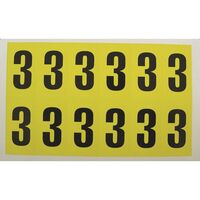 Self-adhesive numbers and letters - Number 3