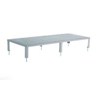 Adjustable height work platforms -Galvanised mesh - in a choice of 4 platform sizes and 2 heights