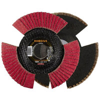 Rhodius 210652 VISION SPEED Flap Disc 115mm Ceramic Grain Stainless Steel