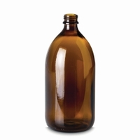 1000ml Narrow-mouth bottles without closure soda-lime glass brown