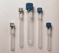 16,0mm Tubes à essai verre borosilicaté 3.3 avec bouchon à vis en aluminium