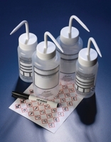 Sicherheitsspritzflaschen mit Beschriftungsfeld LDPE mit DripLok®-Ventil