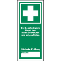 Siegel - Verbandschränke/Verbandkästen, grün, Dokumentenfolie, selbstklebend, 20 x 40 x 0,1 mm