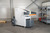 Shredder-pers-combinatie HSM Powerline SP 5080 - 3,9 x 40 mm, lichtgrijs