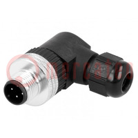 Plug; M12; PIN: 4; male; A code-DeviceNet / CANopen; for cable