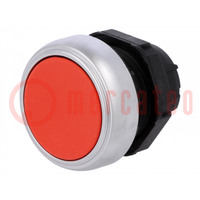 Switch: push-button; 22mm; Stabl.pos: 1; red; none; IP66; flat; Pos: 2