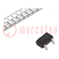 IC: voltage regulator; LDO,fixed; -3V; 0.2A; SOT23A; SMD; reel,tape