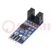 Sensor: optocoupler; Optocoupler: slotted with flag; 3.3÷5VDC