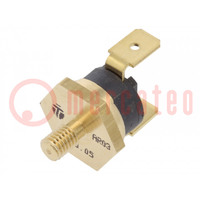 Sensor: thermostat; SPST-NC; 50°C; 16A; 250VAC; connectors 6,3mm