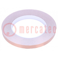 Tape: electrically conductive; ESD; L: 33m; W: 10mm; Thk: 0.05mm