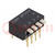 Switch: DIP-SWITCH; Poles number: 4; OFF-ON; 0.025A/24VDC; Pos: 2