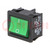 ROCKER; DPST; pos: 2; ON-OFF; 6A/250VAC; groen; IP40; LED; 100mΩ; 1800