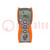 Multiméter: elektromos szerelés; LCD; VAC: 0÷500V; ±(5%+8digit)