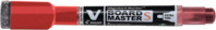 Whiteboard Marker V-Board Master S mit Schwamm, umweltfreundlich, nachfüllbar, 3.5mm (EF), Rot
