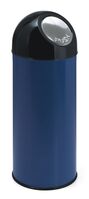 Abfallbehälter mit Druckdeckel 55 Liter, VB 470001, Blau, Schwarz