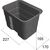 Skizze zu NINKA BioBoy hulladékgyűjtő, 227 x 165 x 170, 4,2 liter, sötétszürke műanyag