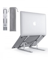 HD-LT07 Aluminiowa składana podstawka pod laptopa, tablet, smartfon | etui | 6-stopniowy kąt nachylenia
