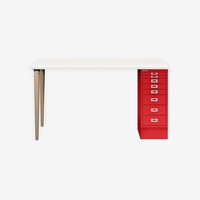 MultiDesk | 2 Eichenfüße, 1 MultiDrawer mit 8 Schüben