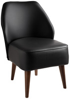 Sessel Lasse Kunstleder; 54x60x82 cm (BxTxH); Sitz schwarz