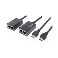 MANHATTAN HDMI Extender Cat5e/Cat6 bis zu 30 m schwarz