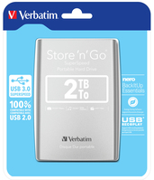 Verbatim Store 'n' Go külső merevlemez 2,05 TB Ezüst