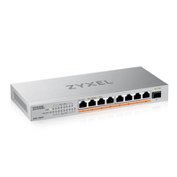 Zyxel XMG-108HP Beállítást nem igénylő (unmanaged) 2.5G Ethernet (100/1000/2500) Ethernet-áramellátás (PoE) támogatása