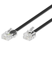 Goobay 10m RJ11-RJ45 Cable Netzwerkkabel Schwarz