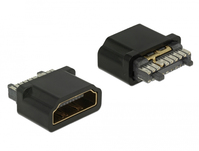 DeLOCK 65885 Drahtverbinder HDMI-A Schwarz