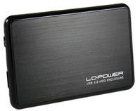 LC-Power LC-25BUB3 storage drive enclosure Aluminium, Black 2.5"