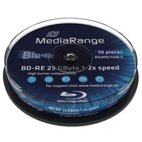 MediaRange MR501 Lees/schrijf blu-ray disc BD-RE 25 GB 10 stuk(s)