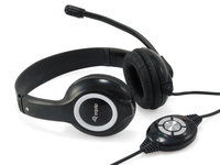 Equip 245301 Kopfhörer & Headset Kabelgebunden Kopfband Anrufe/Musik USB Typ-A Schwarz