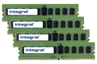 Integral 32GB (4x8GB) SERVER RAM MODULE KIT DDR4 2400MHZ PC4-19200 REGISTERED ECC RANK1 1.2V 1GX8 CL17 memory module