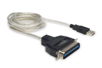 Digitus DC USB-PM1 parallelle kabel Blauw, Transparant 1,8 m