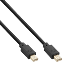 InLine Mini DisplayPort 1.4 Cable M/M, black/gold, 3m