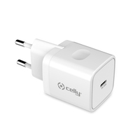 Celly TC1USBC20WWH mobile device charger Universal White AC Indoor