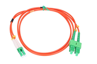 Extralink Patchkabel SC/APC-LC/APC Multimodus, OM2, Duplex, 3mm, 1m